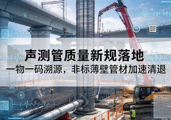 双流声测管质量新规落地，一物一码溯源，非标薄壁管材加速清退